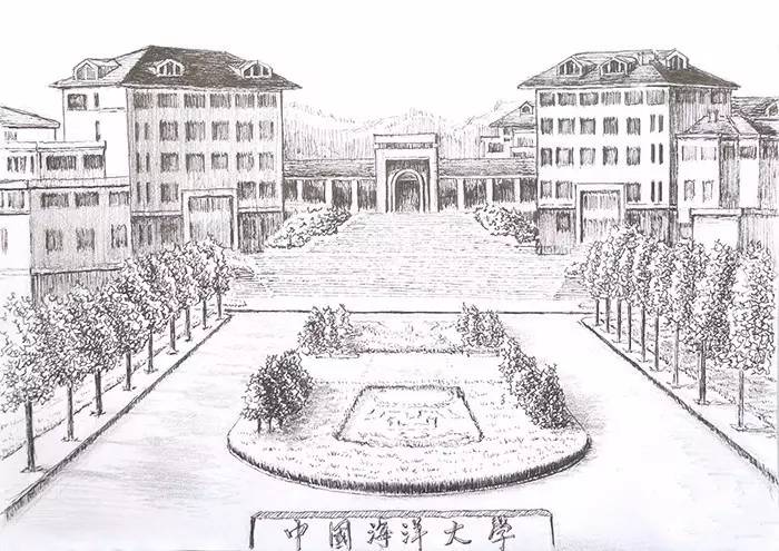 海南大学简笔画图片