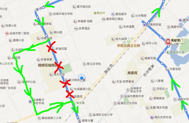 运城公交15路车路线图图片