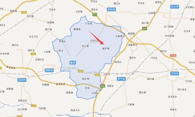 定兴县北河镇地图图片