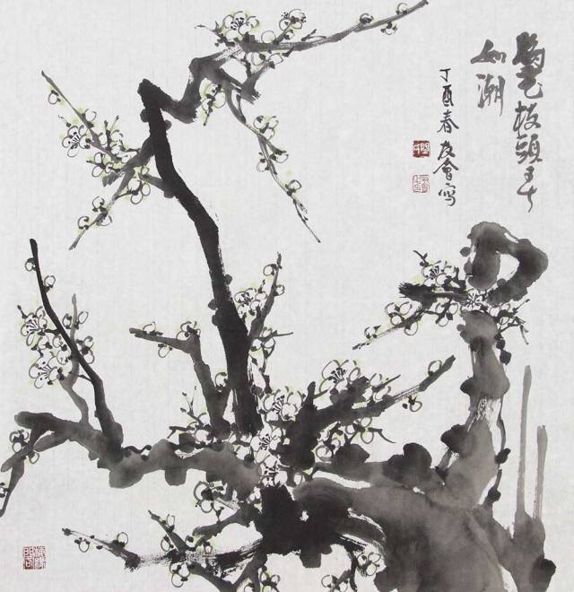 作 品 欣 赏画家闫友会潜心研究岭南画派大家关山月,以及名家王成喜的