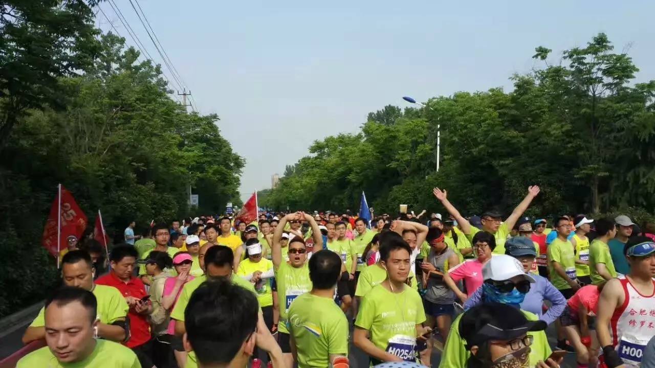 龍之隊合肥分隊參加生態大圩國際半程馬拉松賽l 20170514