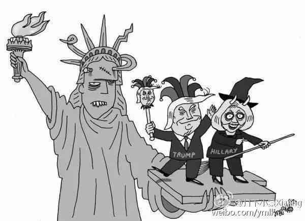 九幅美国总统大选漫画 揭示美式民主的虚伪性  67