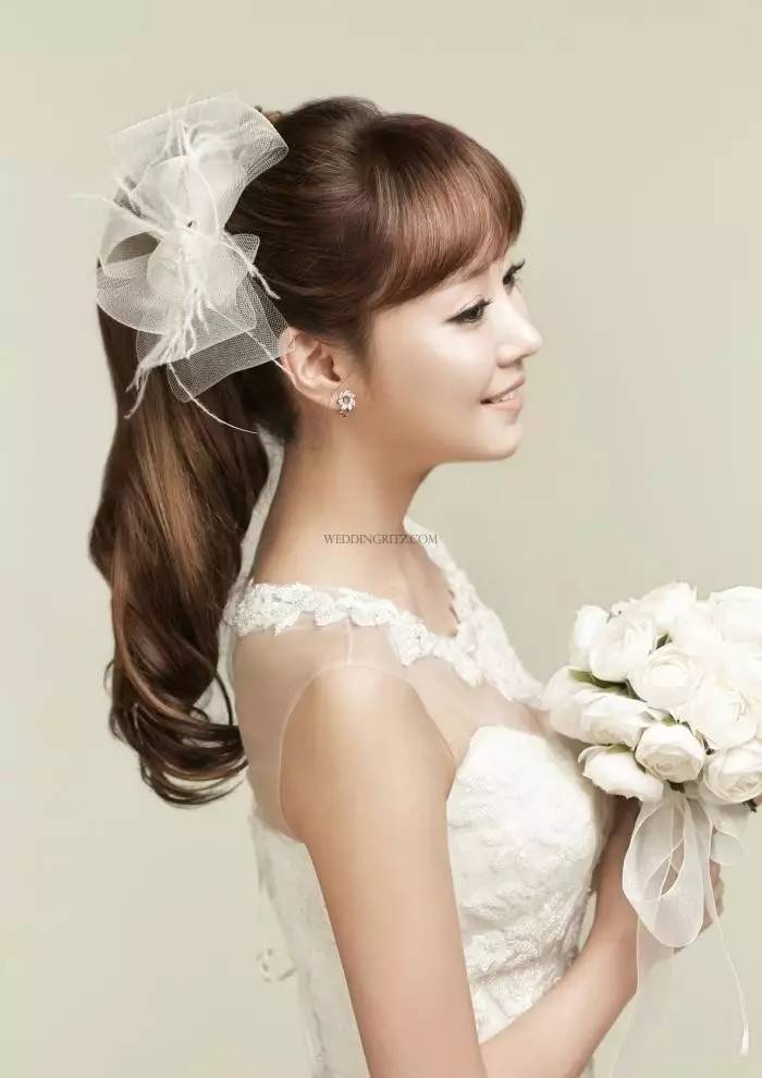 2017韩式新娘发型无论短发长发现在就告诉发型师你想要这种韩式新娘