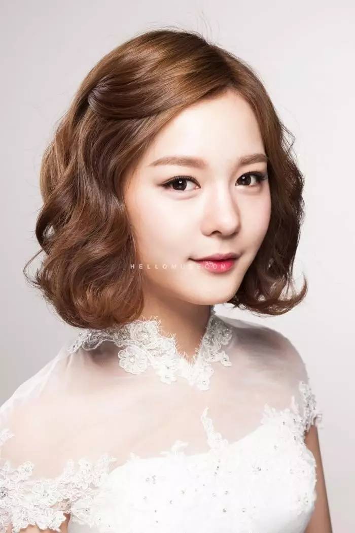 2017韩式新娘发型无论短发长发现在就告诉发型师你想要这种韩式新娘
