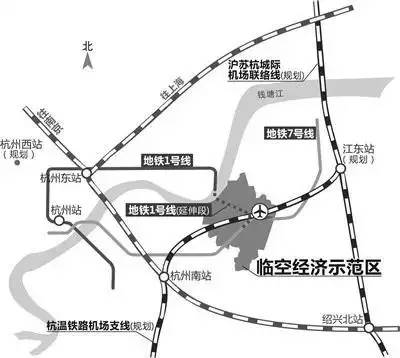 目前,杭州已經向中國鐵路總公司報批杭州鐵路樞紐規劃, 今後蕭山機場