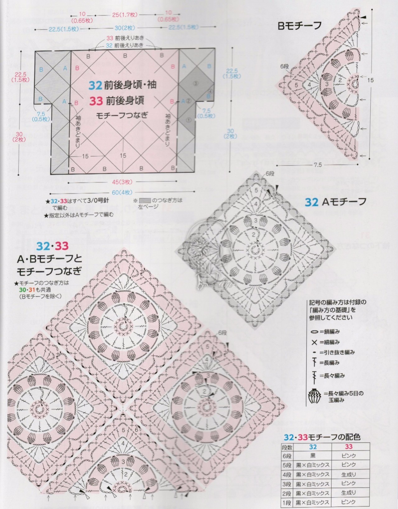 四方形钩花的拼接方法图片