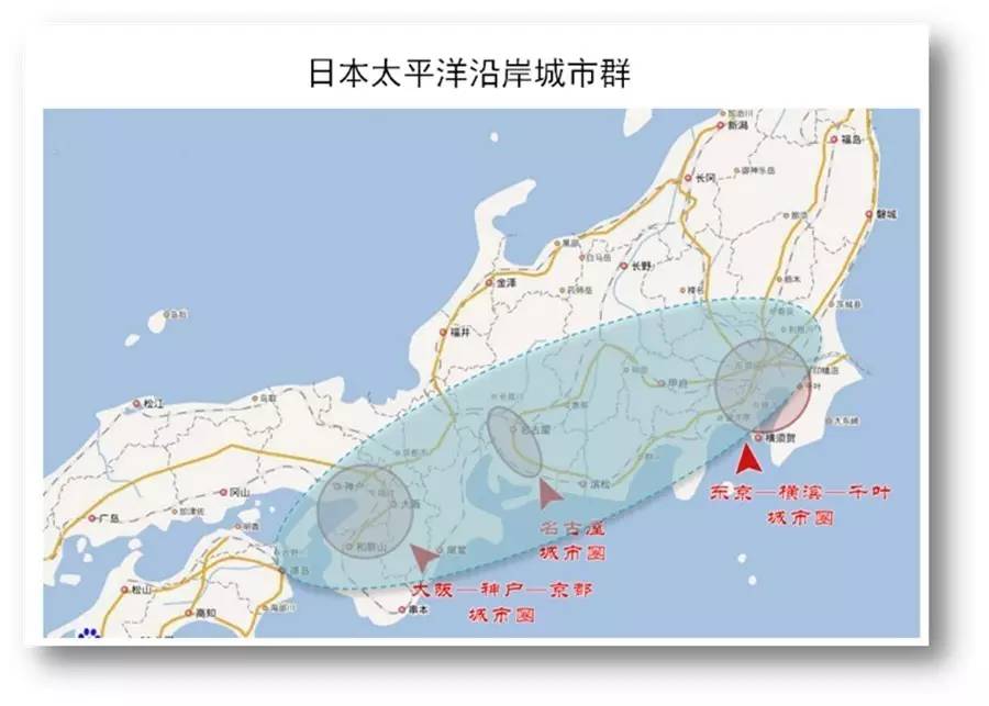 該城市群是日本經濟最發達的地帶,集中了日本工業企業和工業就業人數