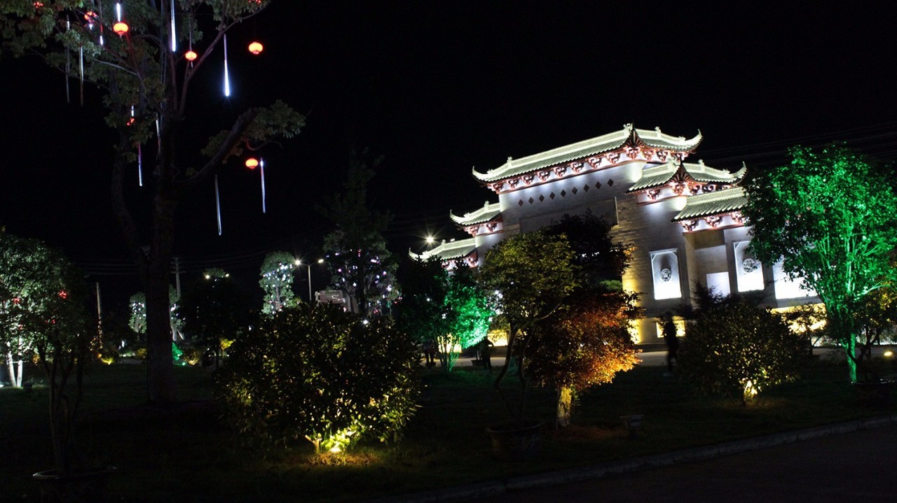 泾县后山夜景图片