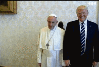 非wifi党看这里只有8秒,是当特朗普遇见教皇
