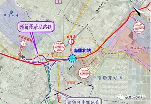 航拍唐曹铁路在曹妃甸新城的火车站建造进展共四站曝光