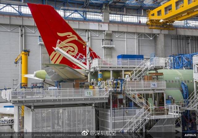 (空客官方圖片)深圳航空有著172架客機的實力,但目前都是a320和b737