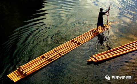 竹筏子制作过程图片