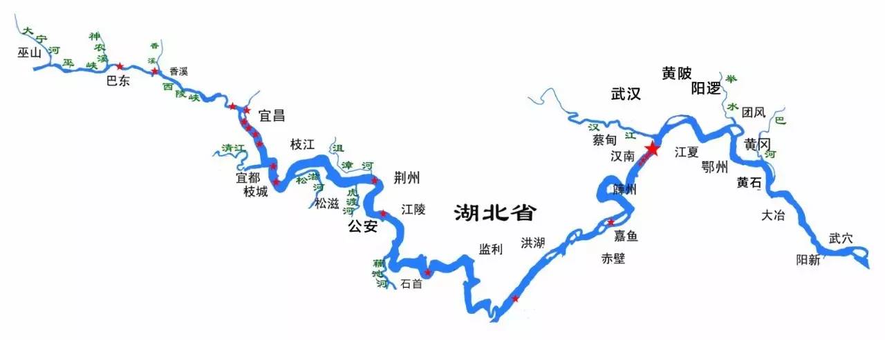 长江走向地图沿途省市图片