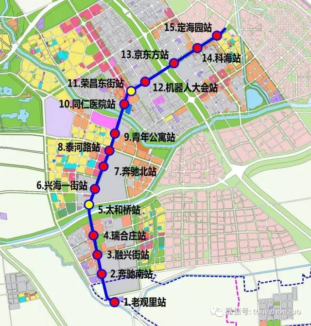 網友再次匯出通州地鐵軌交高清圖原來有24條軌道