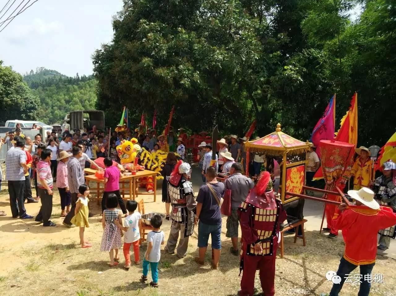 直击富林马塘庙会|关公巡城,上刀山,黄飞鸿醒狮等精彩视频和海量图片