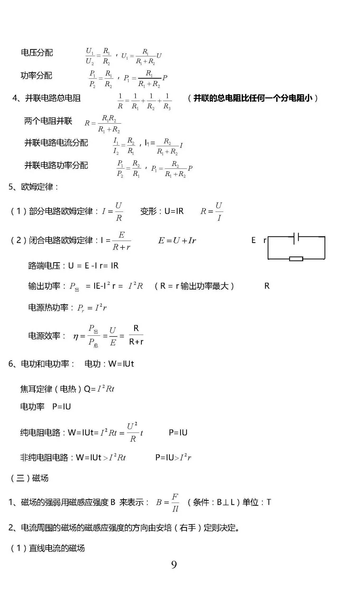 考前再看一遍!高中物理公式及重点知识总结!