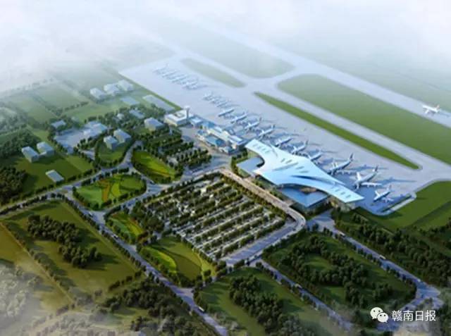 推进赣州黄金机场改扩建工程,支持赣州黄金机场升级为国际机场,大力开
