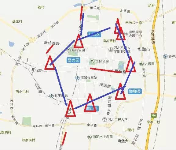 邯郸市峰峰限行区域图图片
