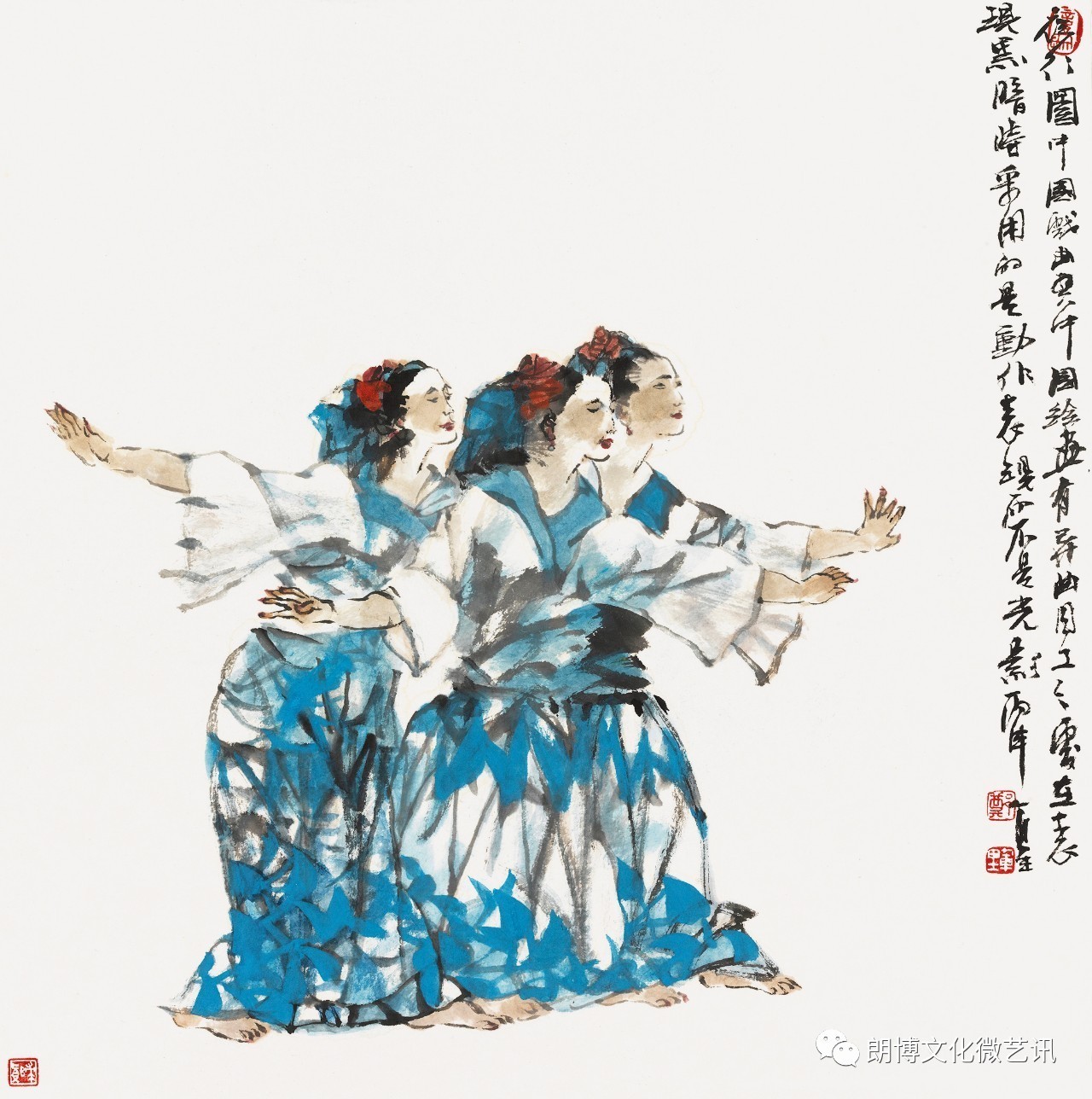 展讯郑军里200幅精典舞蹈水墨画明天在广西艺术学院美术馆闪亮登场