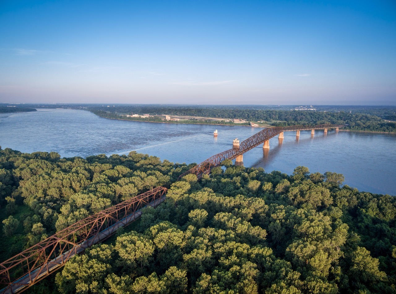 66號公路跨越北美最長的河流 密西西比河(mississippi river) (66號