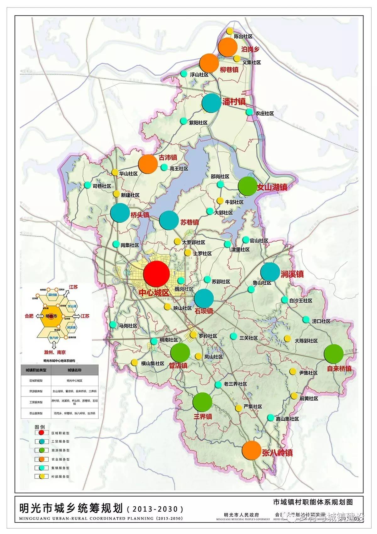 672015年度全国规划评优明光市城乡统筹规划20132030