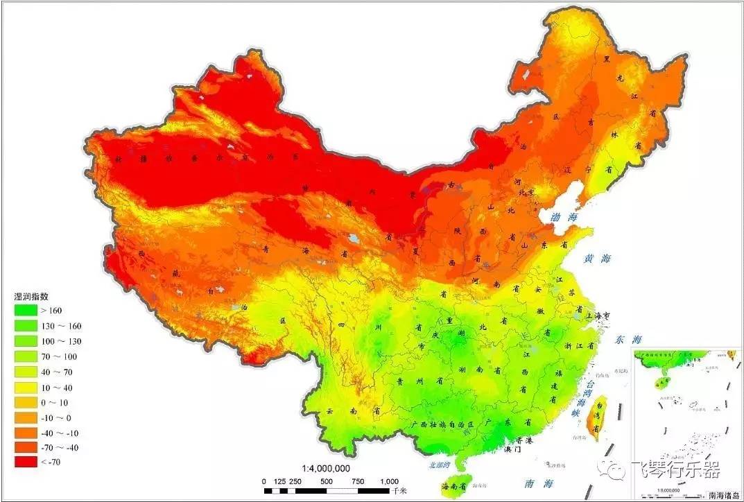 我国干湿带分布图图片