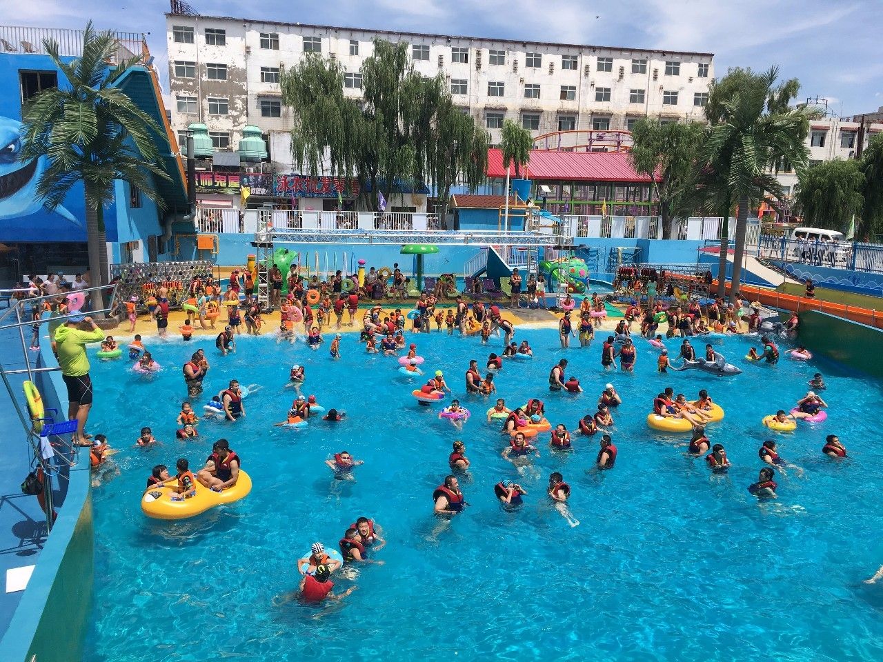 沙城印象鸳鸯湖温泉水世界图片