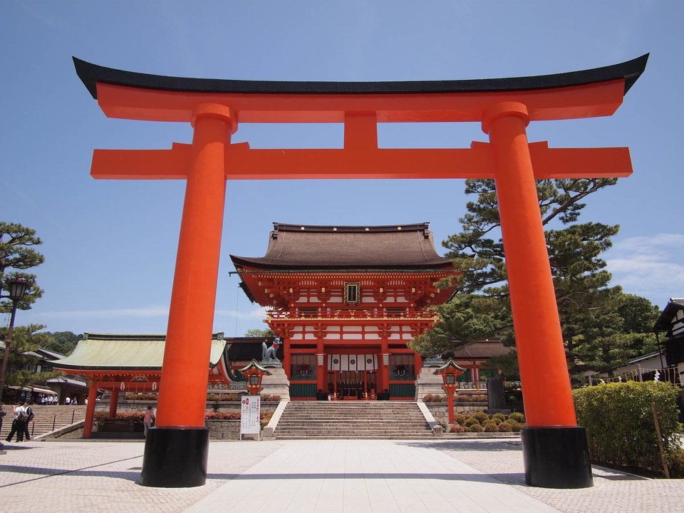 日本庙会门图片