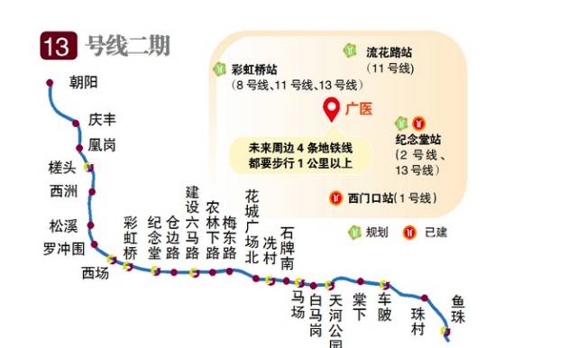广州地铁线路图13号线图片