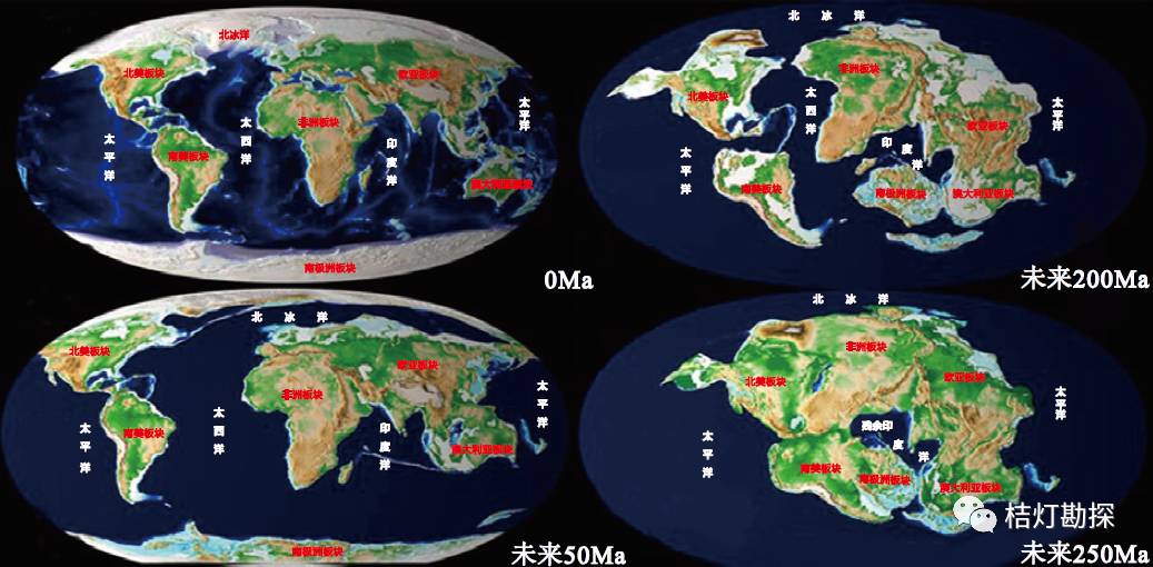 全球核幔边界保存的不同时期俯冲板片分布示意图六大陆地质全球活动
