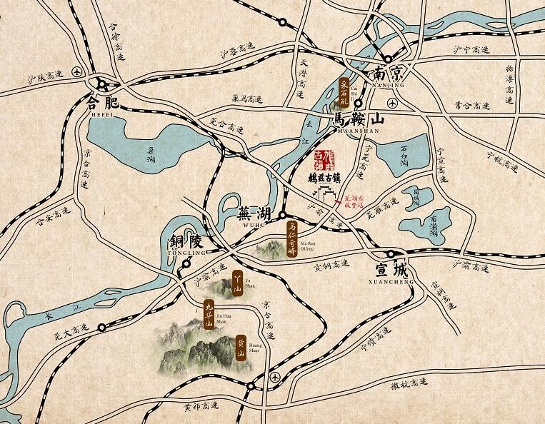 芜湖古城平面图图片