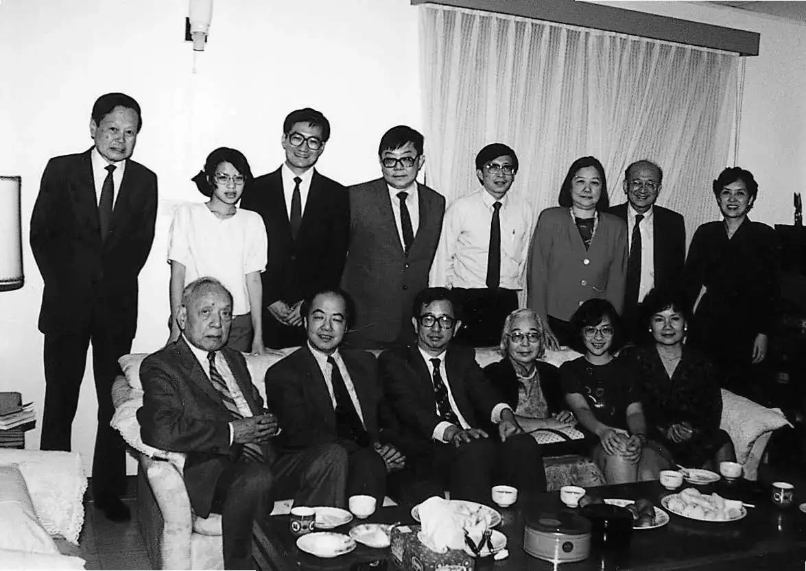 1990年在新竹大学刘兆玄家与吴健雄杨振宁等聚会