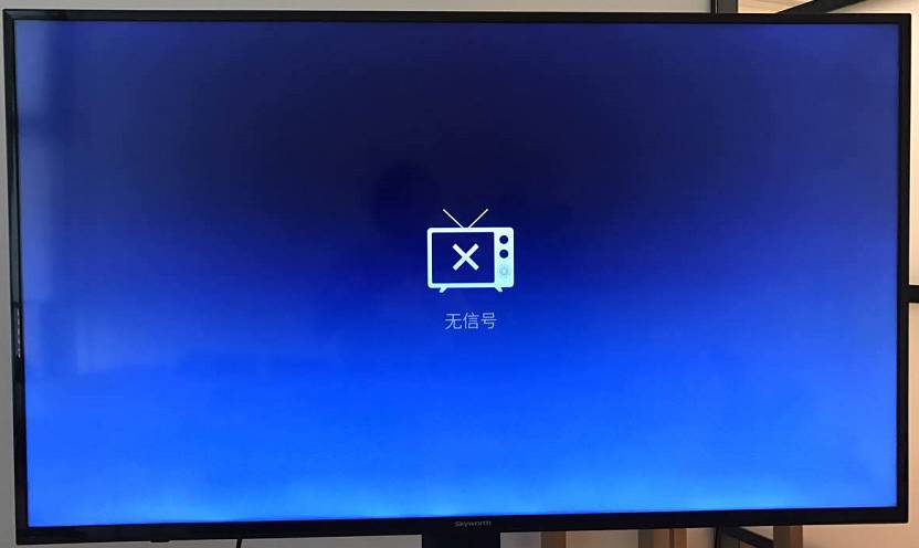 监控电视墙蓝屏没画面图片
