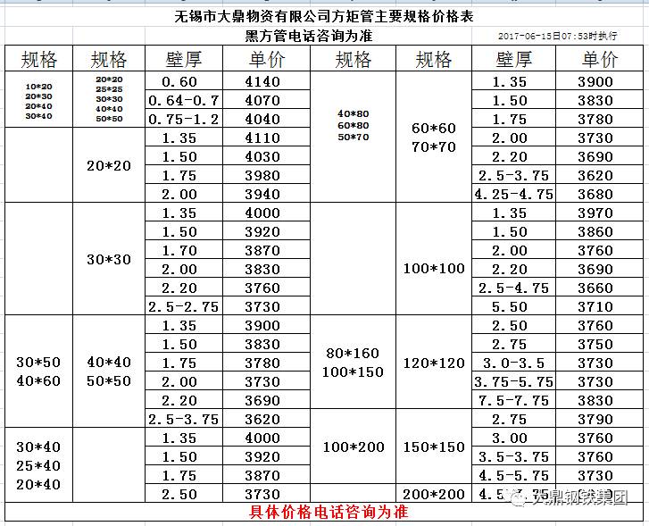 黑方管價目表