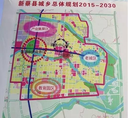 新蔡县西湖新区规划图图片