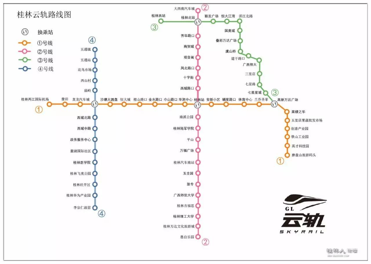 桂林云轨2号线开工图片