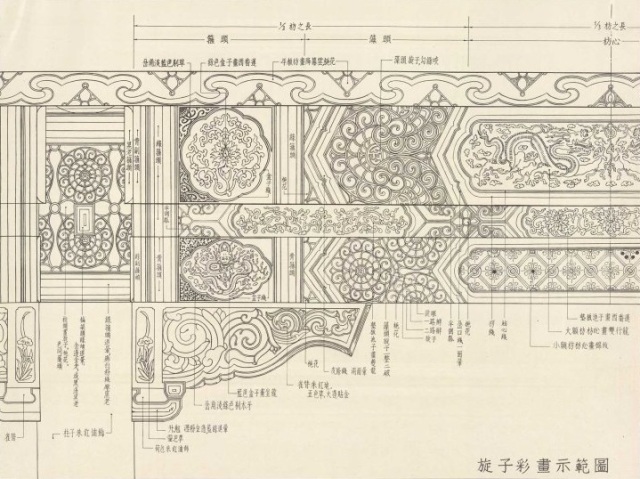 金线大点金彩画图片