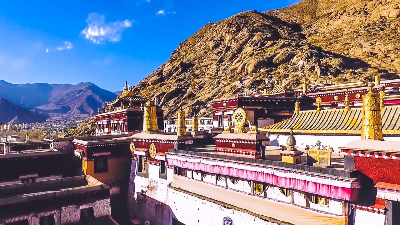 禁止航拍的著名寺院,这些镜头弥足珍贵——色拉寺61西藏