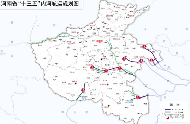 沙颍河航运示意地图图片