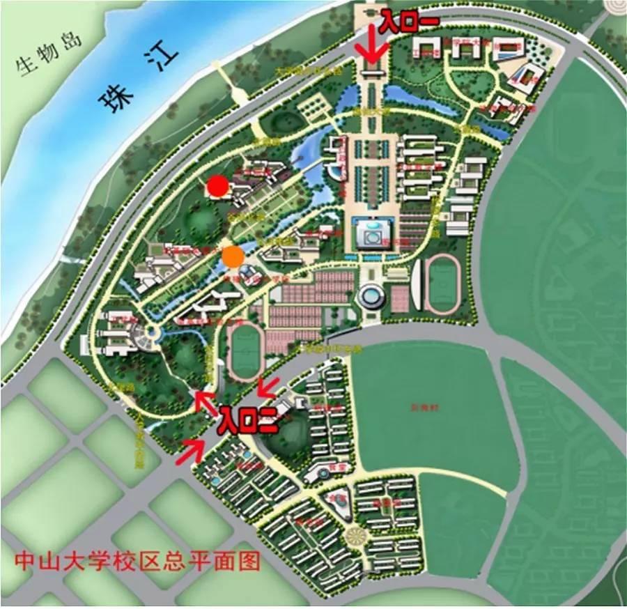 中山大学南方学院地图图片