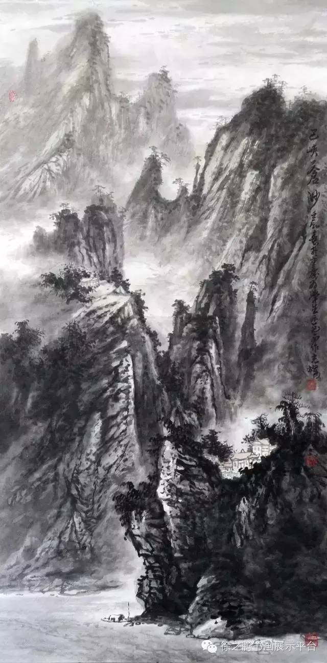 李光灿山水画作品图片