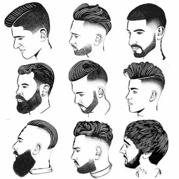 英国美发师用笔画了100种型男发型快来收