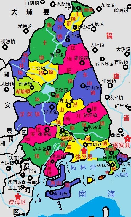 饶平县所城镇地图图片