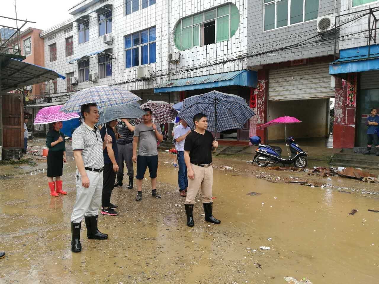 【领导关怀】叶永来到海口镇视察指导抗洪救灾工作