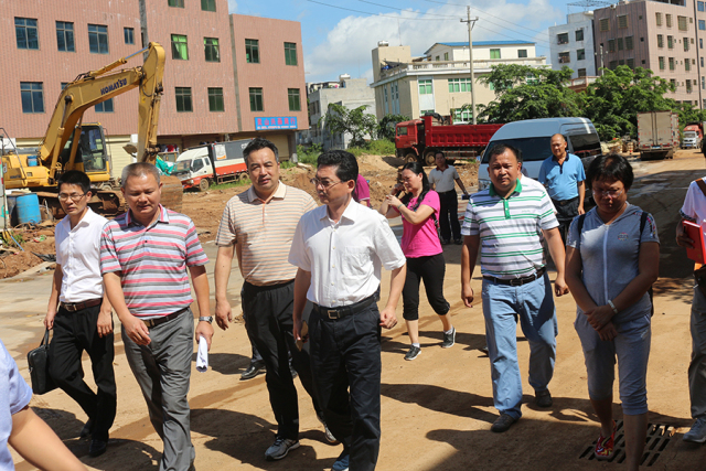 海口副市长,美兰区委书记龙卫东调研灵山项目并组织召开重难点问题