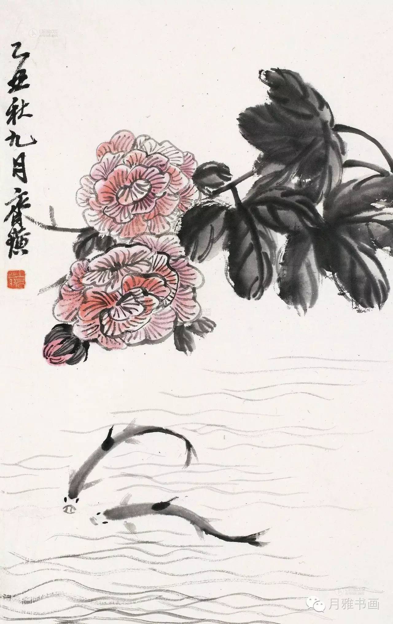 齐白石芙蓉花图片图片