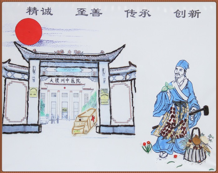 中医药文化主题绘画图片
