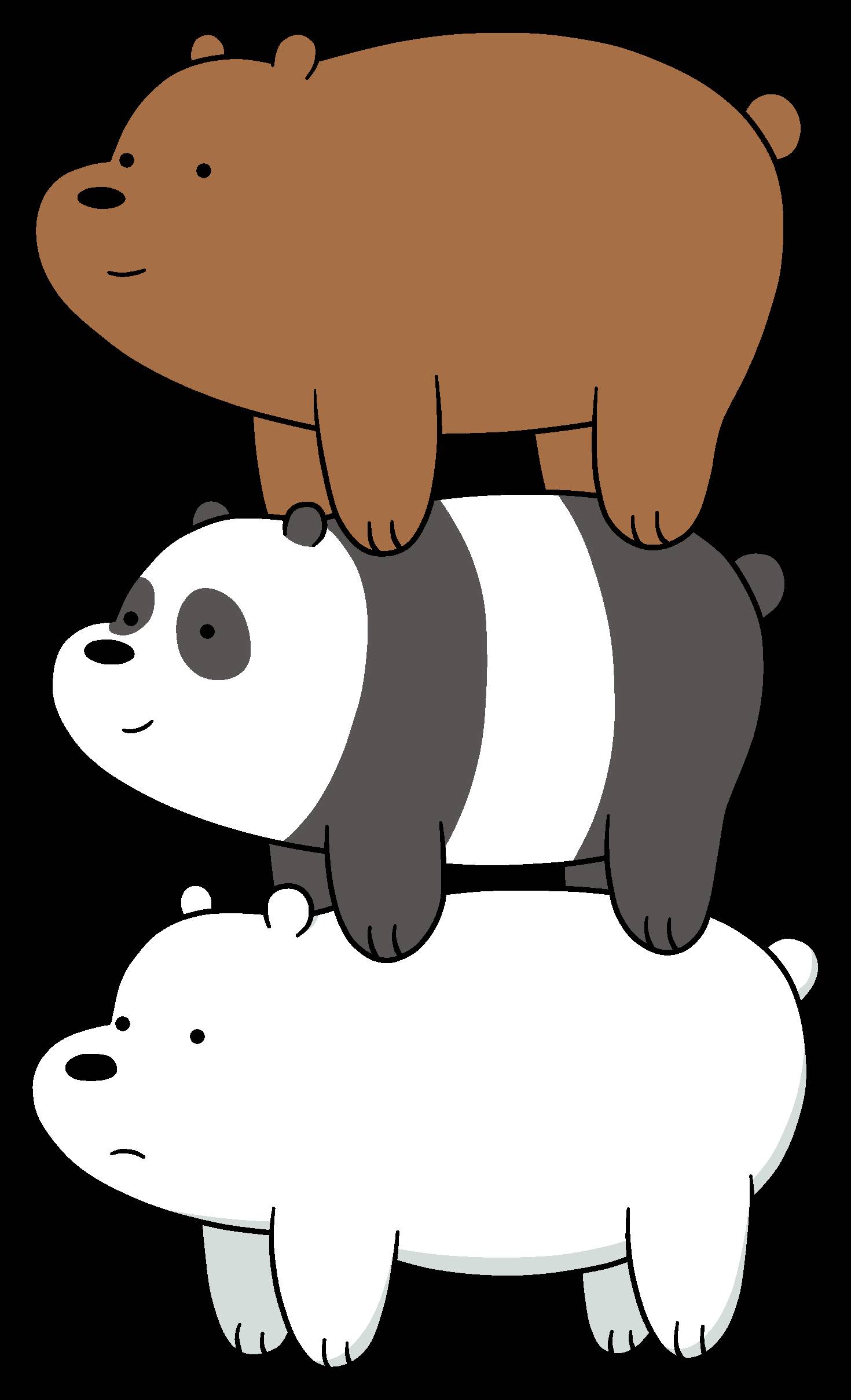 胖达白熊三只小熊动漫图片