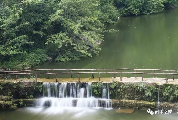 美圖閬中構溪河高坎棗碧楊家河雨後觀景