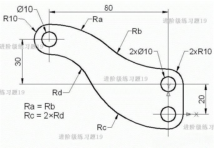 cad进价级练习题及详细答案19